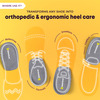 Betterhood Pack Of 2 Pairs Shock Absorb All-Day Comfort Ergonomic Orthotic Gel Heel Pads (5-8 Uk)