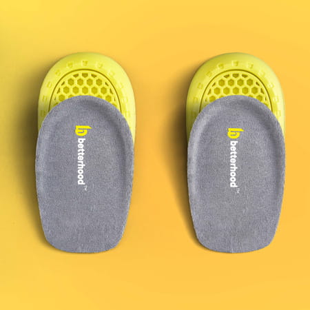 Betterhood Pack Of 2 Pairs Shock Absorb All-Day Comfort Ergonomic Orthotic Gel Heel Pads (5-8 Uk)