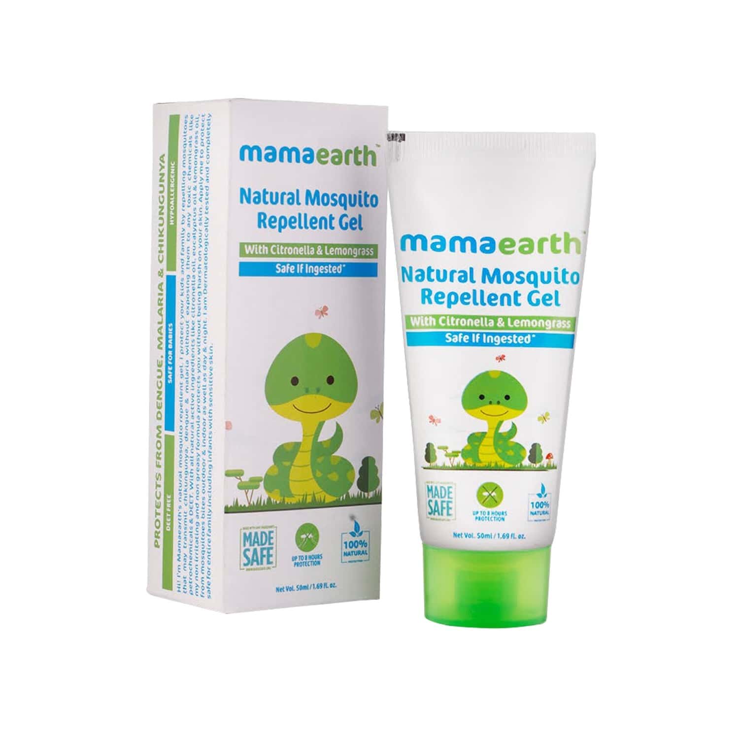 Buy MAMAEARTH NATURAL MOSQUITO REPELLENT GEL TUBE OF 50 ML Online & Get