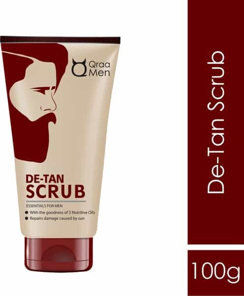 Qraa Men De Tan Scrub For Men 100 Gm
