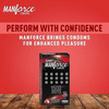 Manforce 3 In 1 Wild Black Grapes & Extra Dotted Litchi Flavoured Condoms (Set Of 2 20 Pcs)