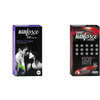 Manforce 3 In 1 Wild Black Grapes & Extra Dotted Litchi Flavoured Condoms (Set Of 2 20 Pcs)