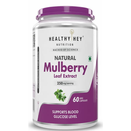 Healthyhey Nutrition Natural Mulberry Leaf Extract 60 Vegetable Capsules