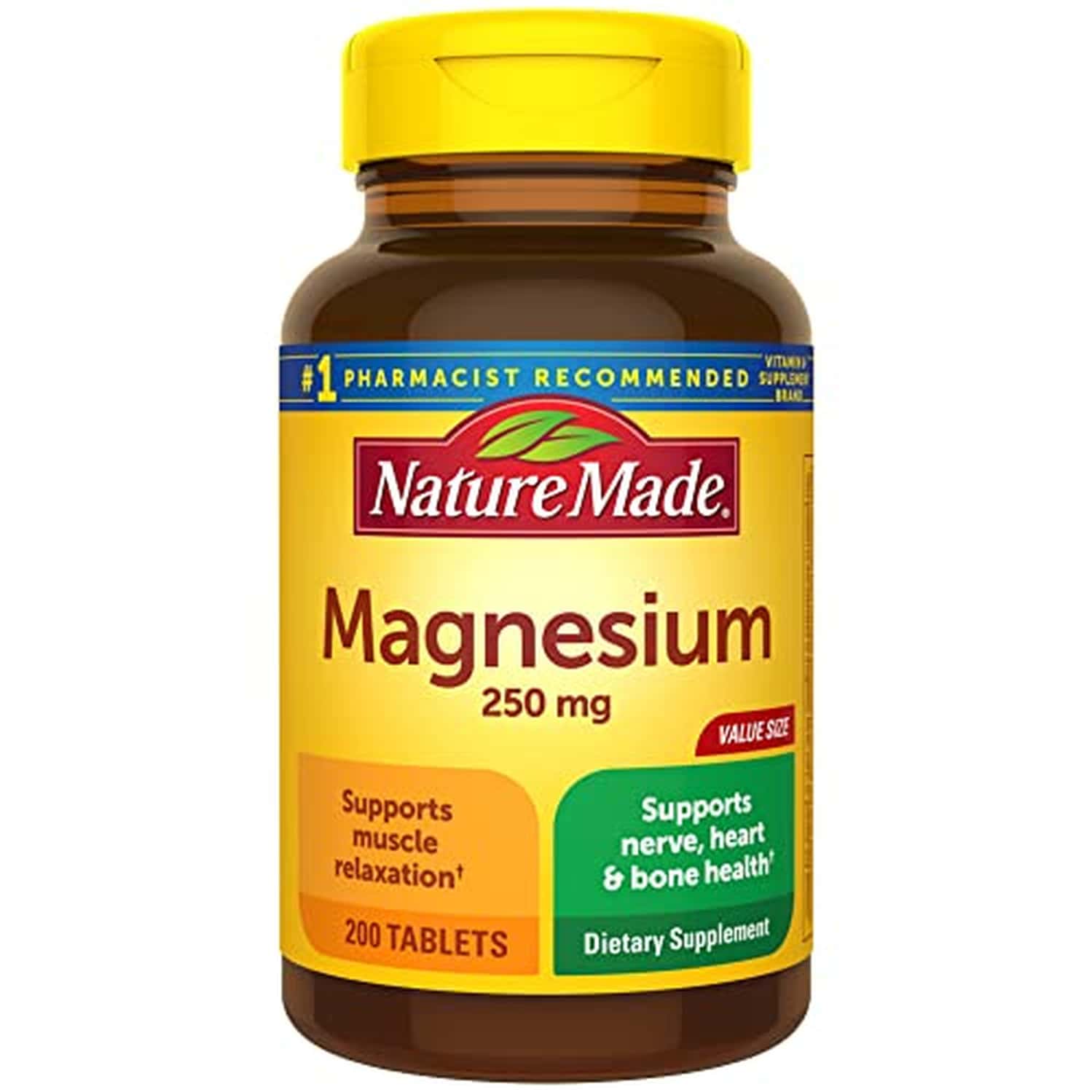 Nature Made Magnesium Oxide 250mg | Muscle | Heart | Bone & Nerve Support | 100 Tablets