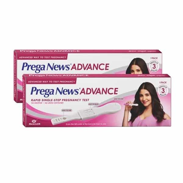 Prega News Advance Test Kit | Rapid Single Step Pregnancy Test | 99% Accurate Results In 3 Mins - 2N