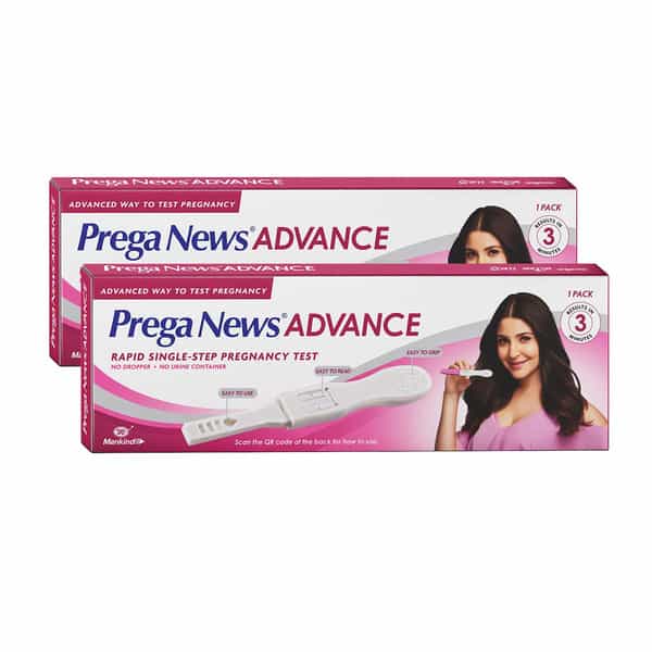 Prega News Advance Test Kit | Rapid Single Step Pregnancy Test | 99% Accurate Results In 3 Mins - 2N