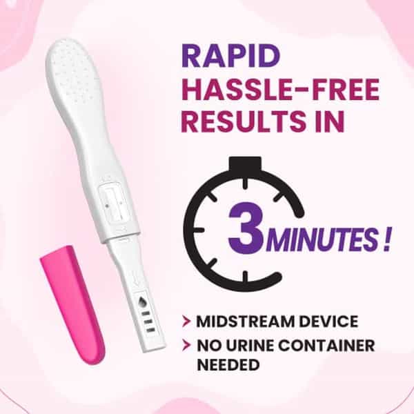 Prega News Advance Test Kit | Rapid Single Step Pregnancy Test | 99% Accurate Results In 3 Mins - 2N