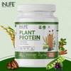Inlife Plant Protein Powder - Pea | Quinoa & Brown Rice - 25G Protein (Coffee | 1Kg)