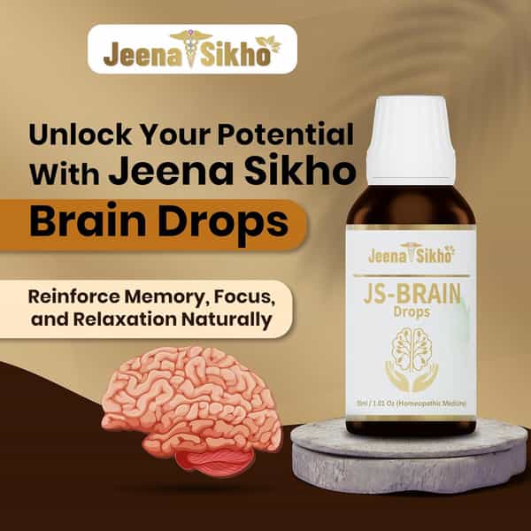 Jeena Sikho Js-Brain Drop | Ayurvedic Brain Booster | For Adults And Children | 30Ml