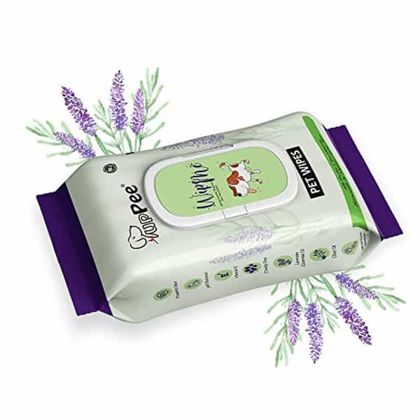 Puppee Wipe Me 96Pcs Pet Wet Wipes (Pack Of 2) With Lavender Essential | Vitamin E & Olive Oil