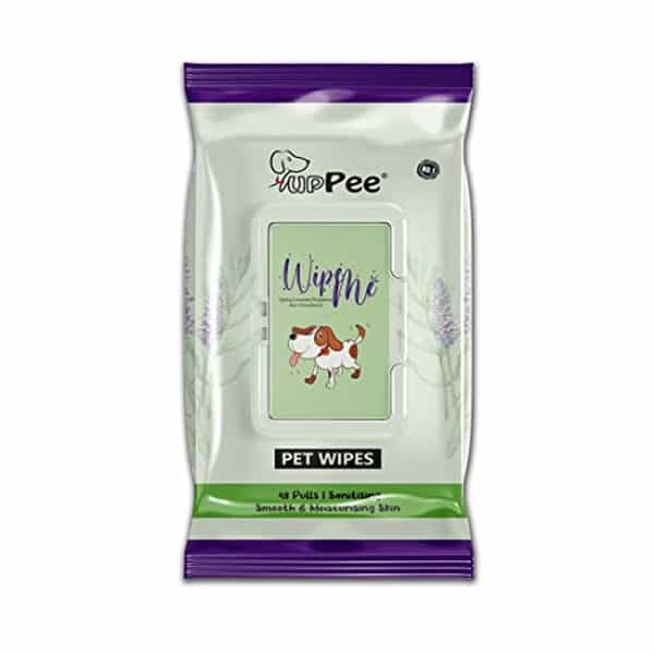 Puppee Wipe Me 96Pcs Pet Wet Wipes (Pack Of 2) With Lavender Essential | Vitamin E & Olive Oil
