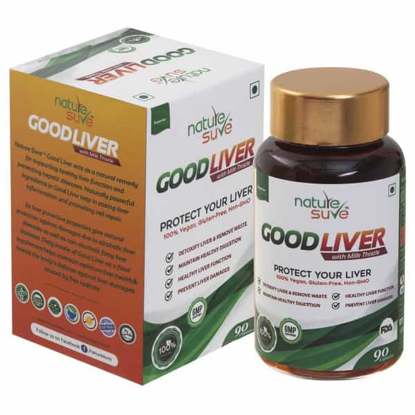Nature Sure Good Liver Capsules (90 Capsules) - Healthy Digestion & Protects Against Fatty Liver