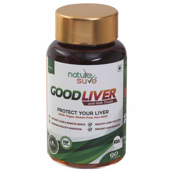 Nature Sure Good Liver Capsules (90 Capsules) - Healthy Digestion & Protects Against Fatty Liver