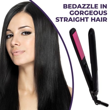 Sanfe Selfly Hair Straightener With Ceramic Coated Plates | For Long-Lasting Straight & Silky Hair