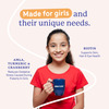 Gritzo Supermilk Growth+ (10-12Y Girls) | 12G Protein (Double Chocolate | 400G) | Zero Refined Sugar