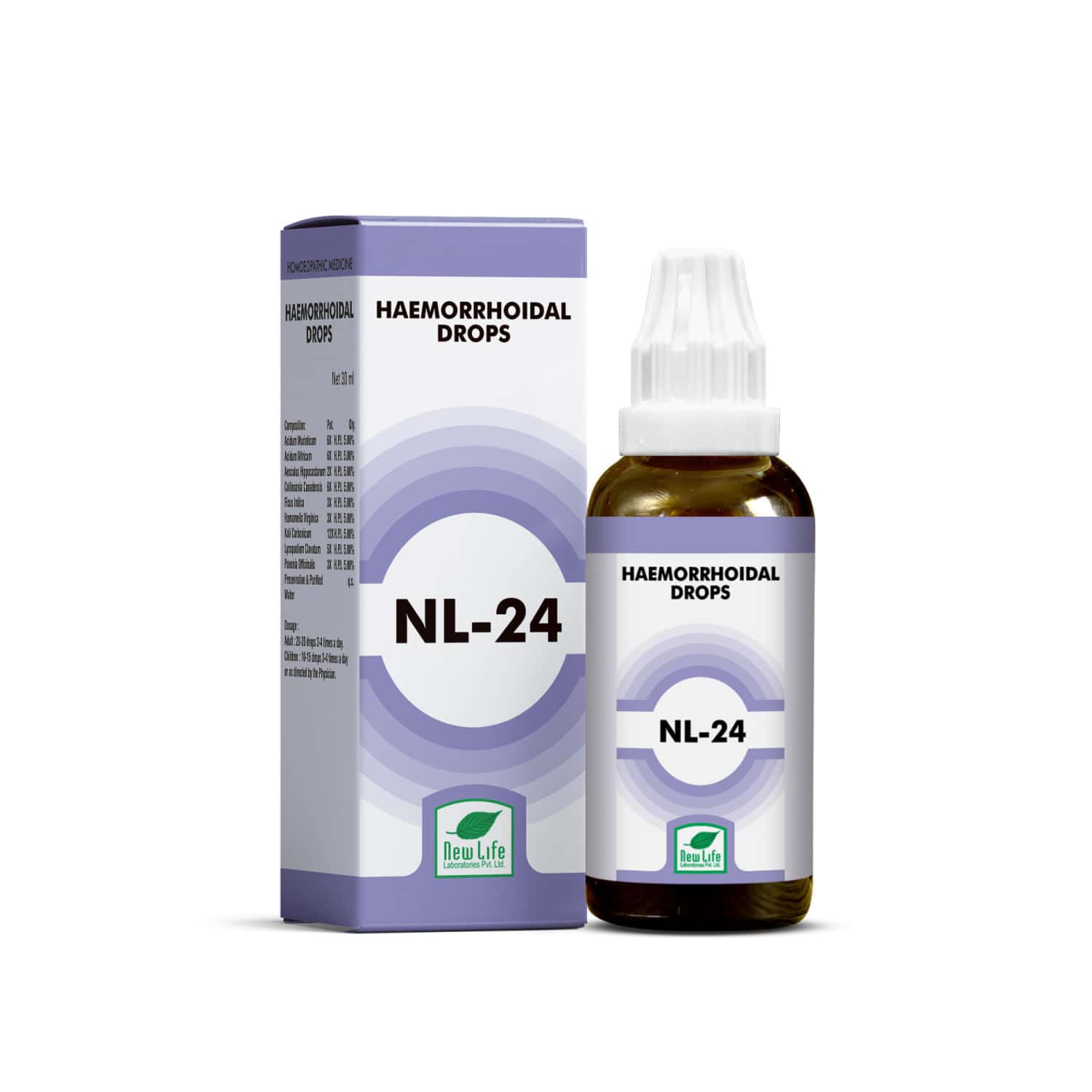New Life Nl 24 Haemorrhoidal Drops | 30ml