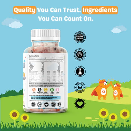 Nutrazee Multivitamin Gummies For Kids & Adults 45 Gummy Bears