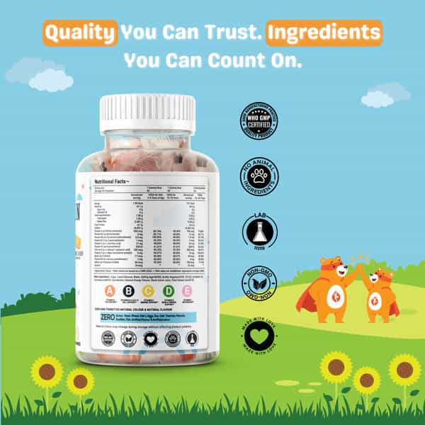 Nutrazee Multivitamin Gummies For Kids & Adults 45 Gummy Bears