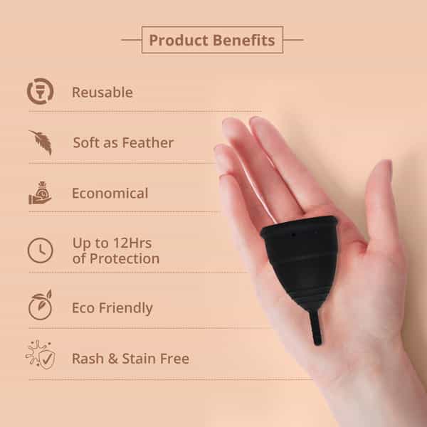 Bbold Menstrual Cups For Women - Black - Small