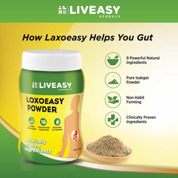 Liveasy Herbals Loxoeasy -Herbals Constipation Relief Powder-100G