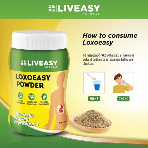 Liveasy Herbals Loxoeasy -Herbals Constipation Relief Powder-100G
