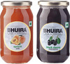 Bhuira All Natural Black Cherry Preserve & Apricot Jam- 240 Gm X 2 - Pack Of 2