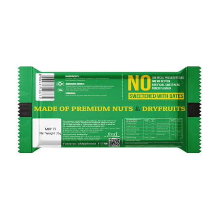 Happilo Premium Pistachios Healthy Dry Fruit Bar 35g