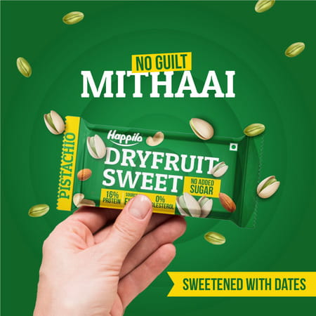 Happilo Premium Pistachios Healthy Dry Fruit Bar 35g