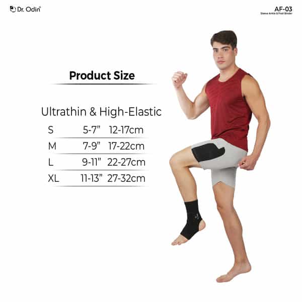 Dr. Odin Sleeve Ankle And Foot Binder | Tailored Support For Injury Recovery | Large