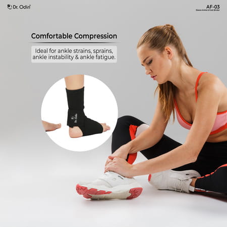 Dr. Odin Sleeve Ankle And Foot Binder | Tailored Support For Injury Recovery | Large