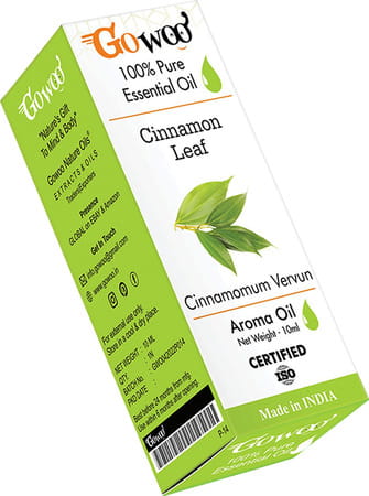Go Woo 100% Pure Cinnamon Leaf Oil Virgin & Undiluted 10 Ml