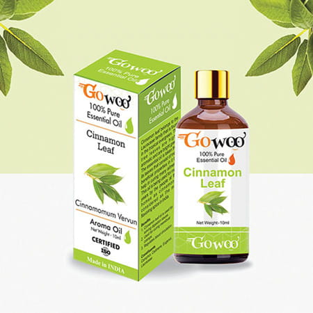 Go Woo 100% Pure Cinnamon Leaf Oil Virgin & Undiluted 10 Ml
