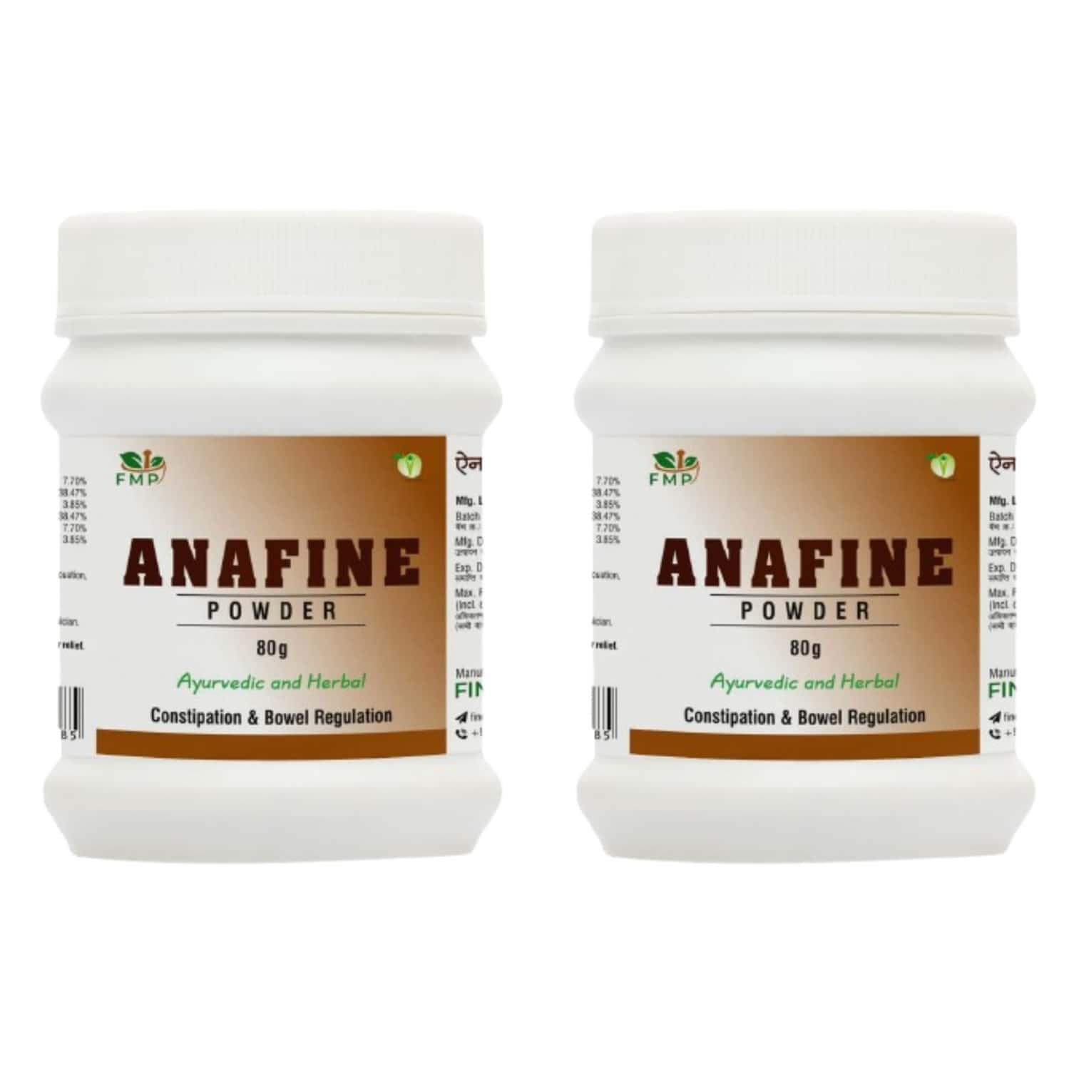 FINE MORNING PHARMA AYURVEDIC AND HERBAL ANAFINE POWDER | FOR CONSTIPATION - 80G (PACK OF 2)
