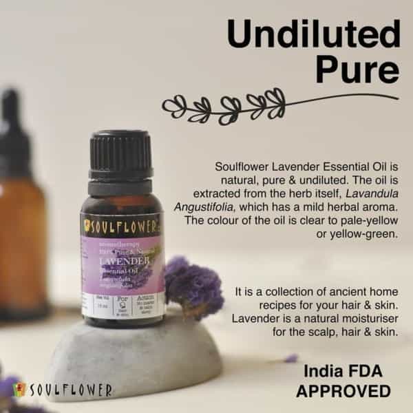 Soulflower Lavender Essential Oil 15Ml