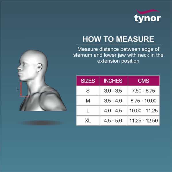 Tynor B 05 Cervical Orthosis Philadelphia Ethafoam Belt Size Medium