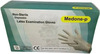 Medone-P Non Sterile Latex Examination Hand Gloves - Box Of 50 Pairs (M Size)