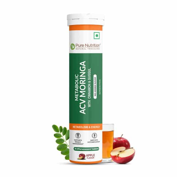 Pure Nutrition Acv + Moringa - 15 Effervescent Tablets