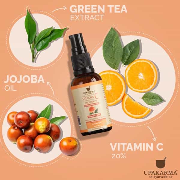 Upakarma Vitamin C Serum For Face To Restore And Renews Skin -30Ml