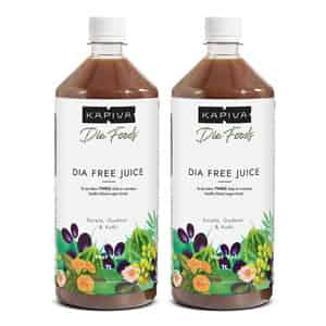 Kapiva Dia Free Juice | 1l |diabetes Care | Amla | Karela | Jamun & 8 More (2 Pack)
