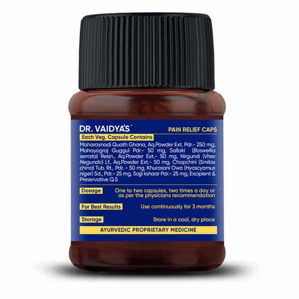 Dr. Vaidya's Pain Relief Capsules Ayurvedic Medicine For Joint 30 Capsules