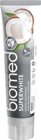 Biomed Superwhite Natural Toothpaste - Buy Two Get One Mouthwash Free -100gm