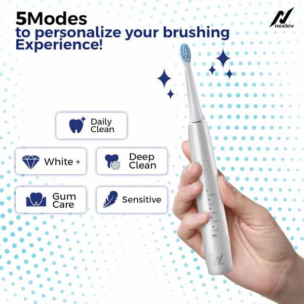 Nexlev Electric Toothbrush - Type C- White