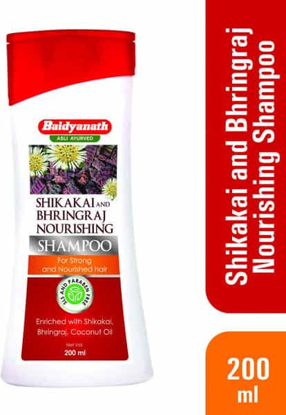 Baidyanath Asli Ayurved Shikakai And Bhringraj Nourishing Hair Strong Shampoo 200 Ml (Pack Of 2)