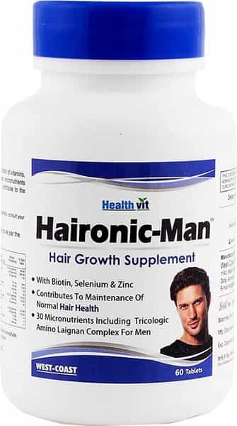 Healthvit Haironic-Man Hair Growth Tablets Bottle Of 60