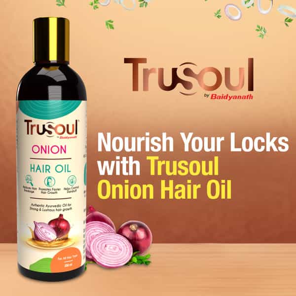 Baidyanath Trusoul Onion Hair Oil 200Ml | Hair Strength & Scalp Care