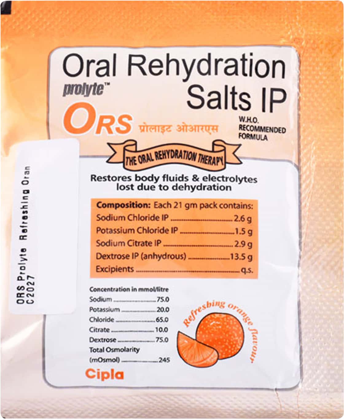 Cipla Ors Orange Powder 21 G