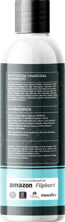 Pink Root Activated Charcoal Shampoo (200+50)Ml
