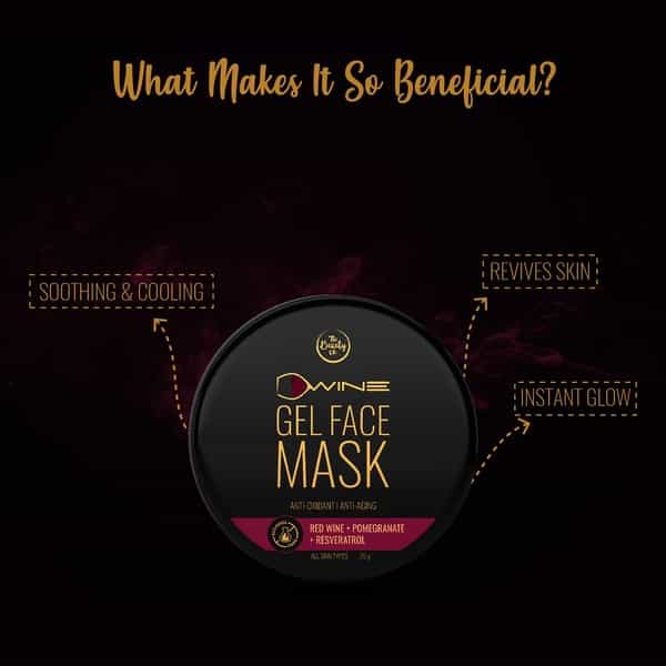 The Beauty Co. D'wine Face Gel Mask (20Gm) | Made In India
