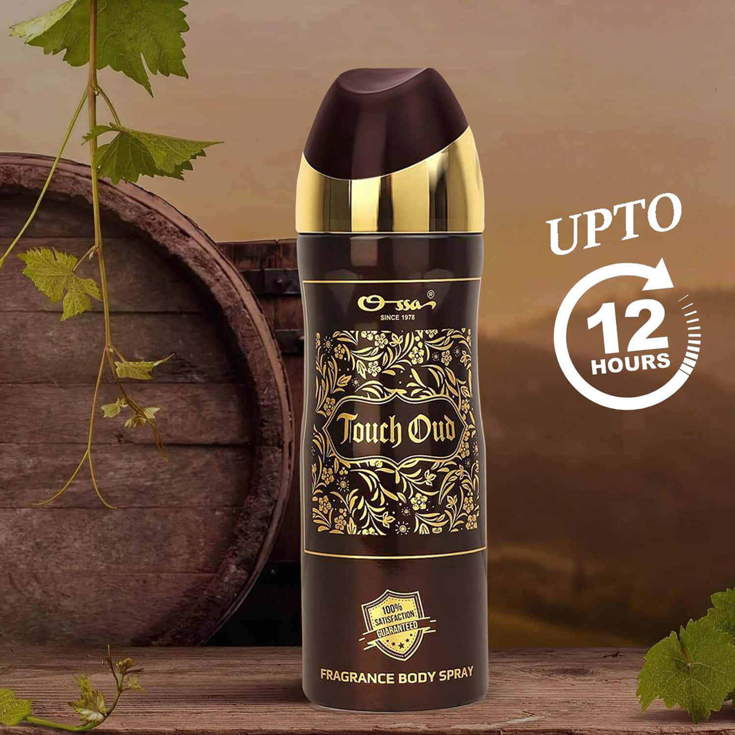 Ossa Touch Oud Body Spray Ambery And Oud Notes | For Men And Women | 200 Ml