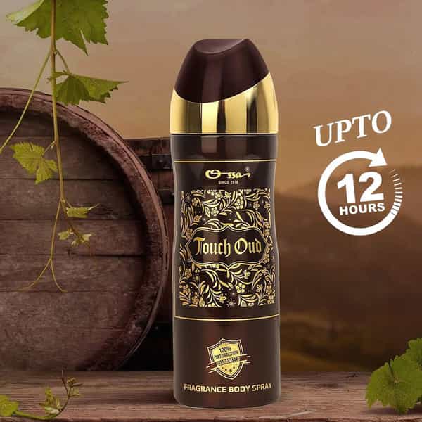 Ossa Touch Oud Body Spray Ambery And Oud Notes | For Men And Women | 200 Ml